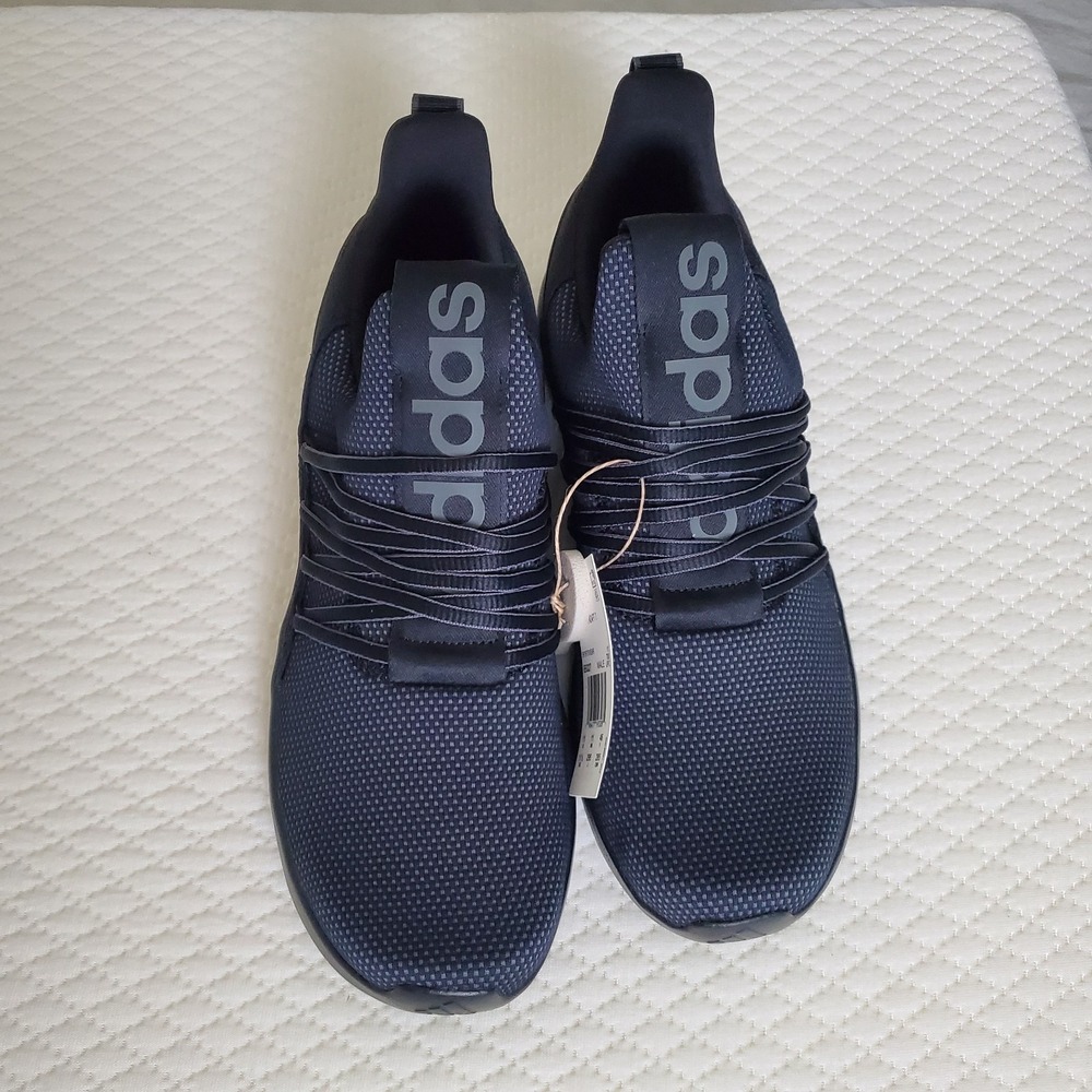 adidas‎ Men Lite Racer Adapt 7.0 Running Shoes Slip On Black Gray IE6327 Sz 11.5